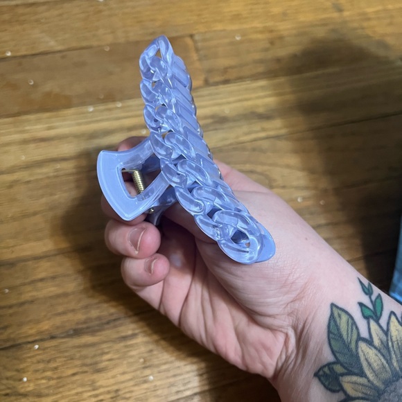 👑2/$5 Braided Claw Clip Blue Cute Adorable Hair Accessories Products Beauty OS - Picture 2 of 3